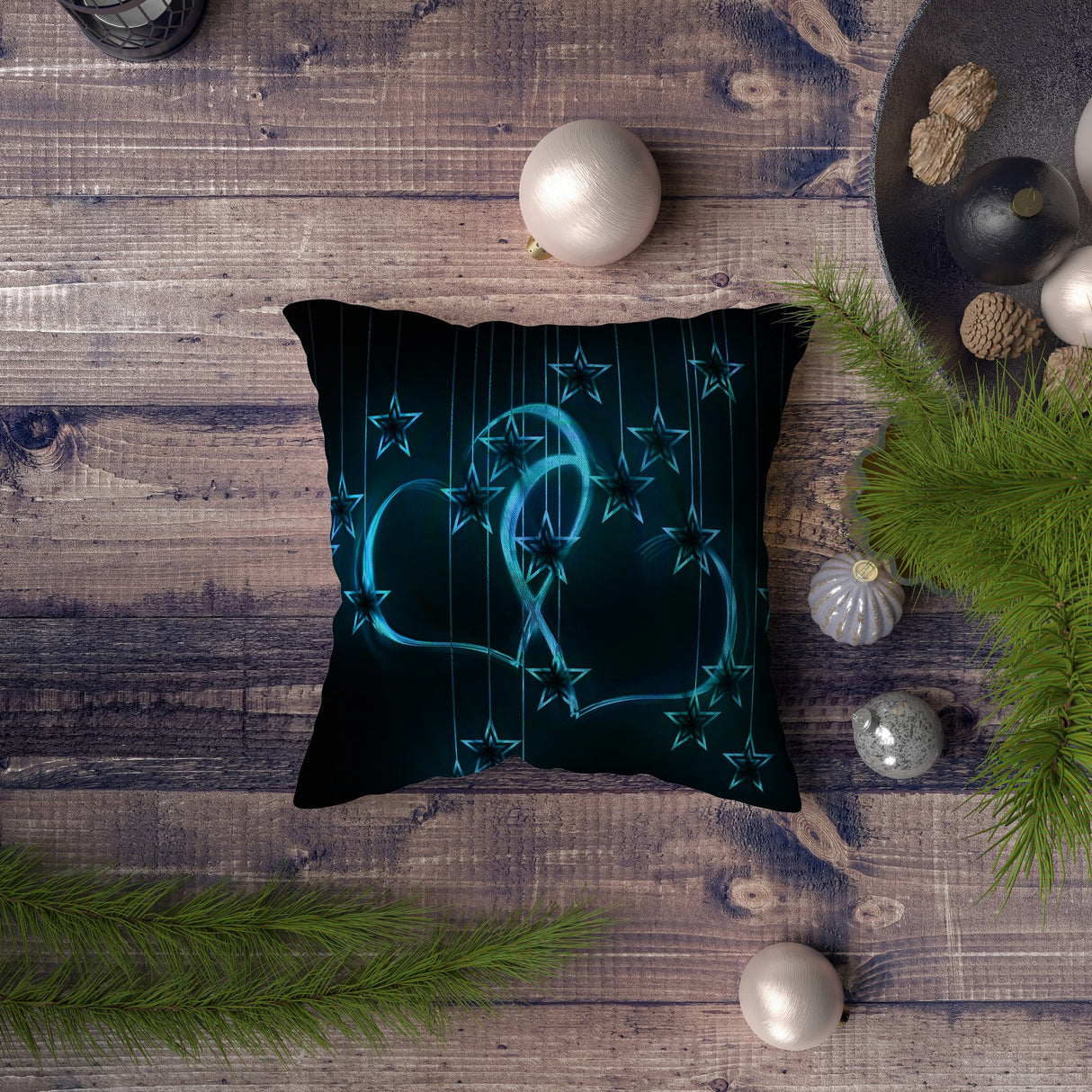 Pernă decorativă NYXMAS027, Multicolor, 43x43 cm