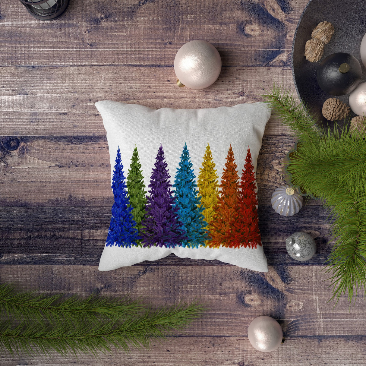Pernă decorativă NYXMAS046, Multicolor, 43x43 cm