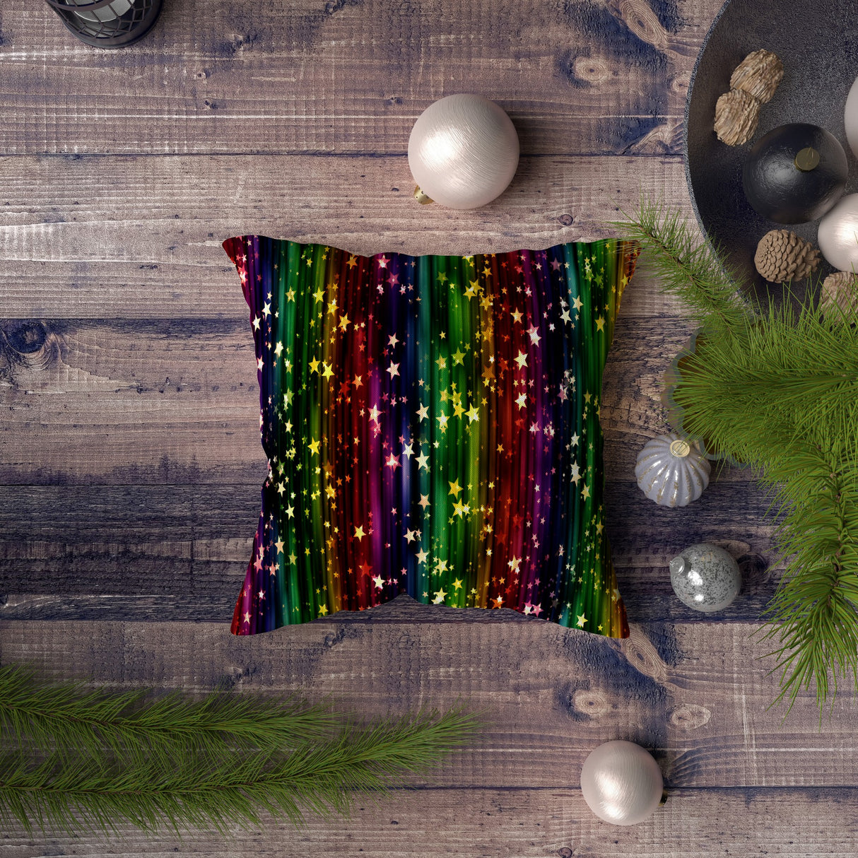 Pernă decorativă NYXMAS055, Multicolor, 43x43 cm