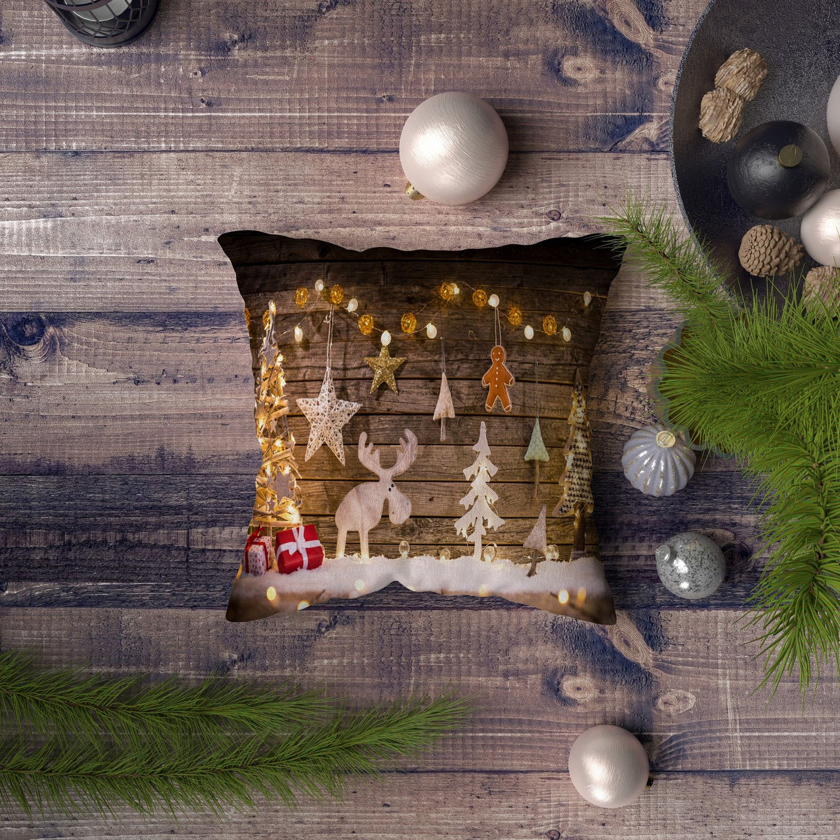 Pernă decorativă NYXMAS059, Multicolor, 43x43 cm