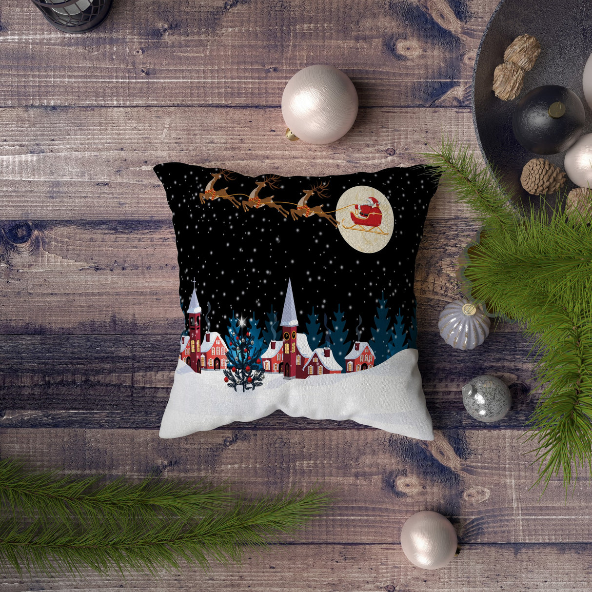 Pernă decorativă NYXMAS116, Multicolor, 43x43 cm