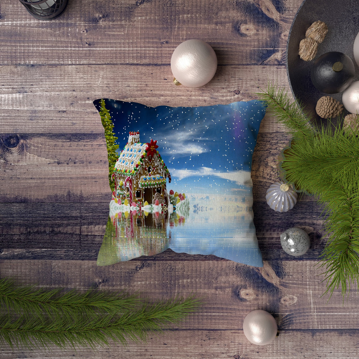 Pernă decorativă NYXMAS035, Multicolor, 43x43 cm