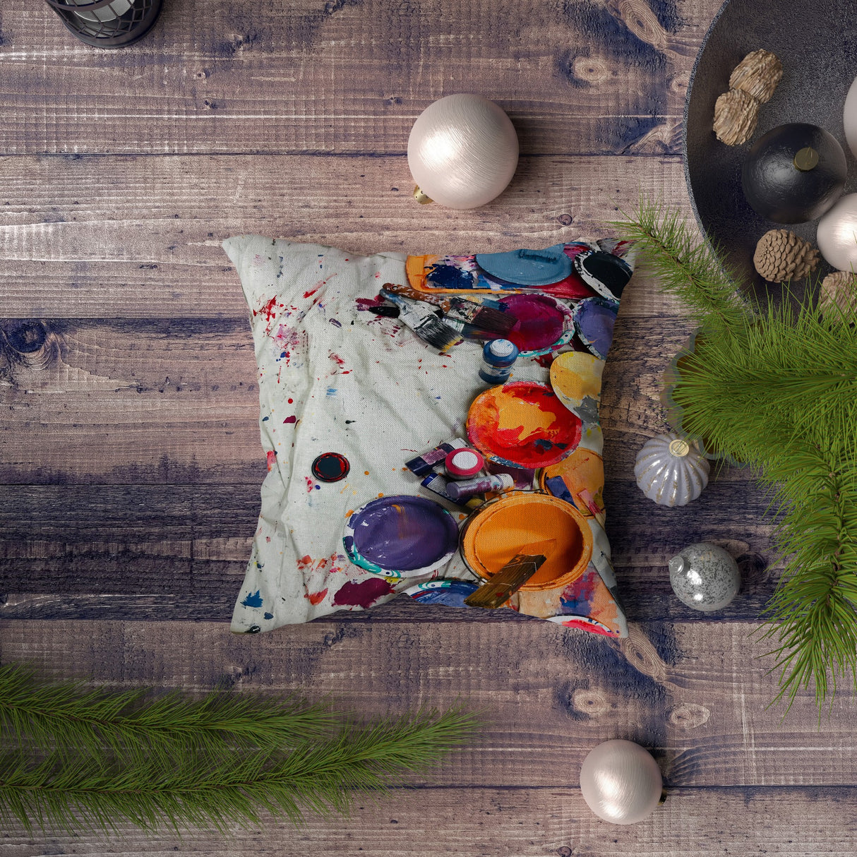 Pernă decorativă NYXMAS043, Multicolor, 43x43 cm