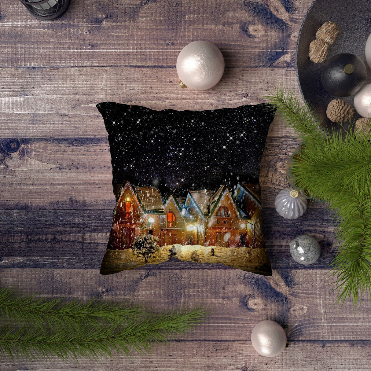 Pernă decorativă NYXMAS065, Multicolor, 43x43 cm
