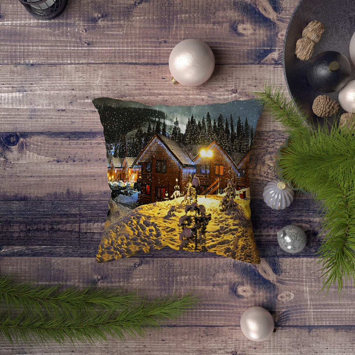 Pernă decorativă NYXMAS070, Multicolor, 43x43 cm