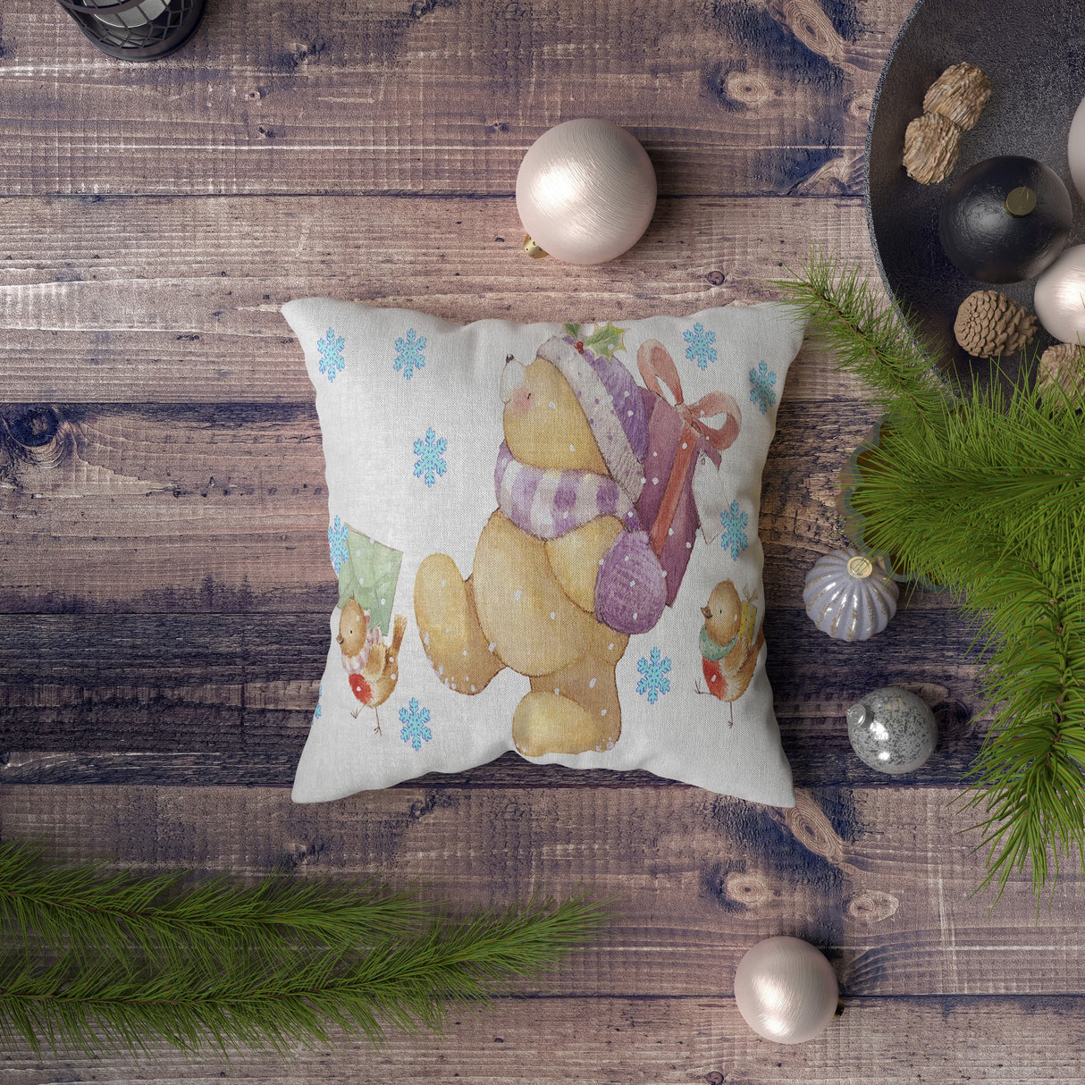 Pernă decorativă NYXMAS091, Multicolor, 43x43 cm