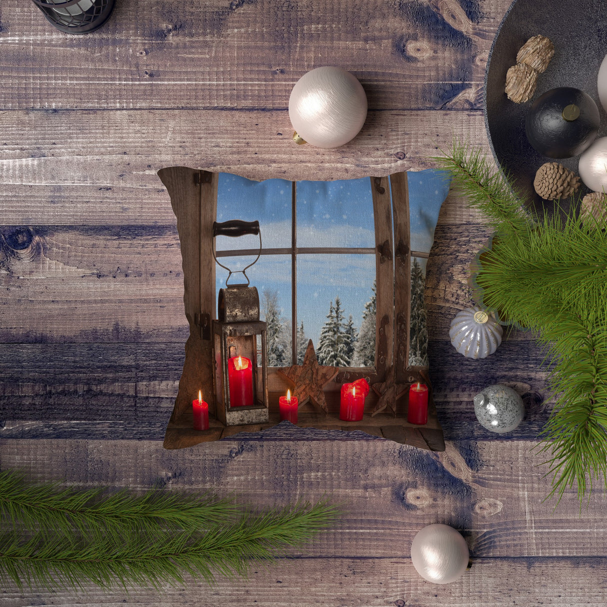 Pernă decorativă NYXMAS140, Multicolor, 43x43 cm