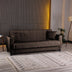 Maro | SKU: 418-000019 | Canapea extensibilă Modesto, 3 locuri, Stofă, Maro, 213x84x86 cm, varianta Maro, produs pentru amenajarea locuinței, disponibil online în România la CasaMob