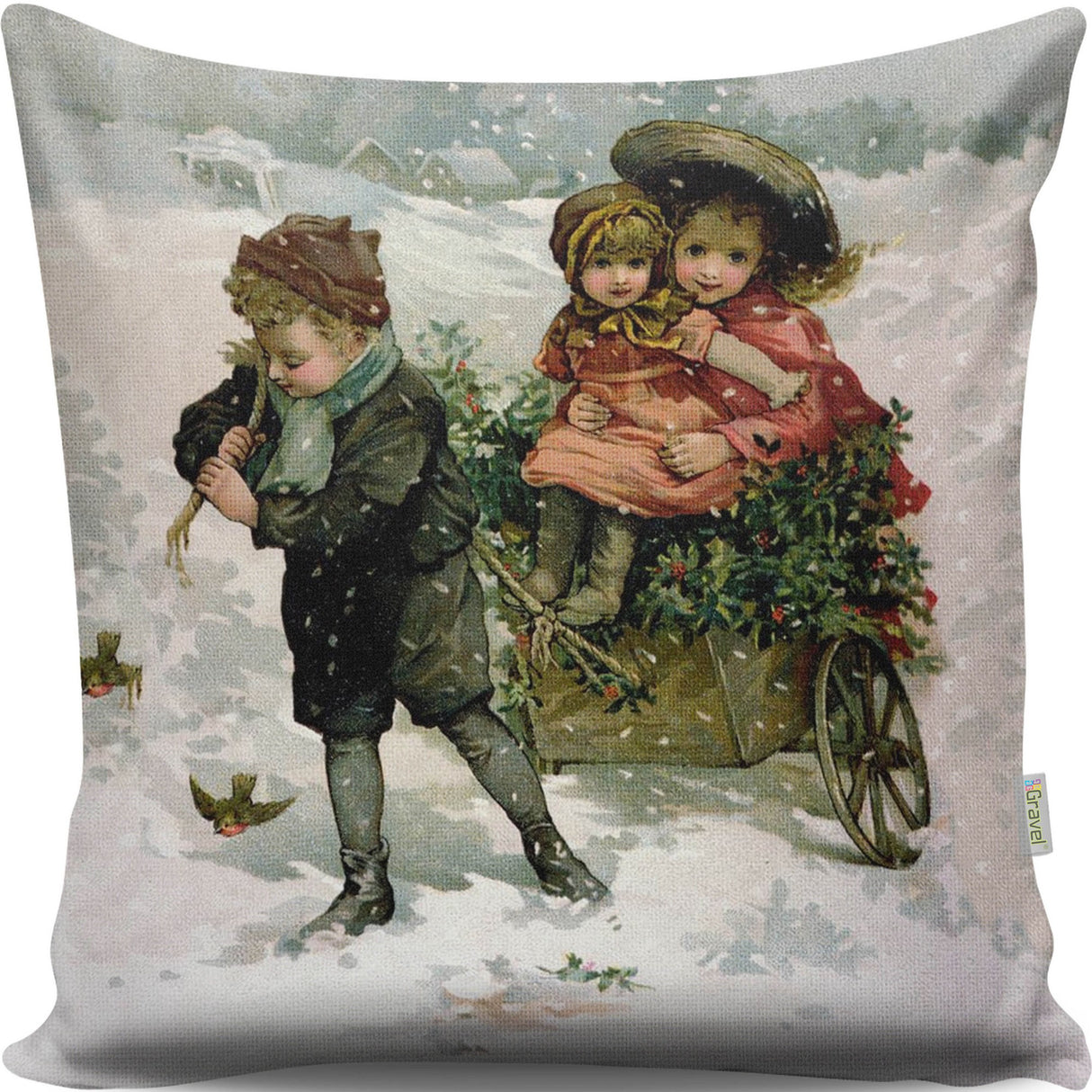 Pernă decorativă A13033, Multicolor, 43x43 cm