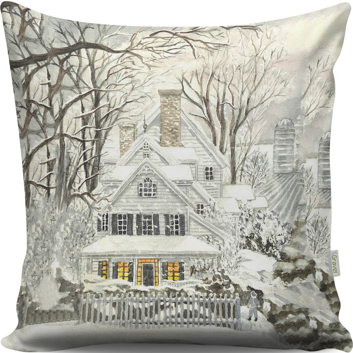 Pernă decorativă A13039, Multicolor, 43x43 cm