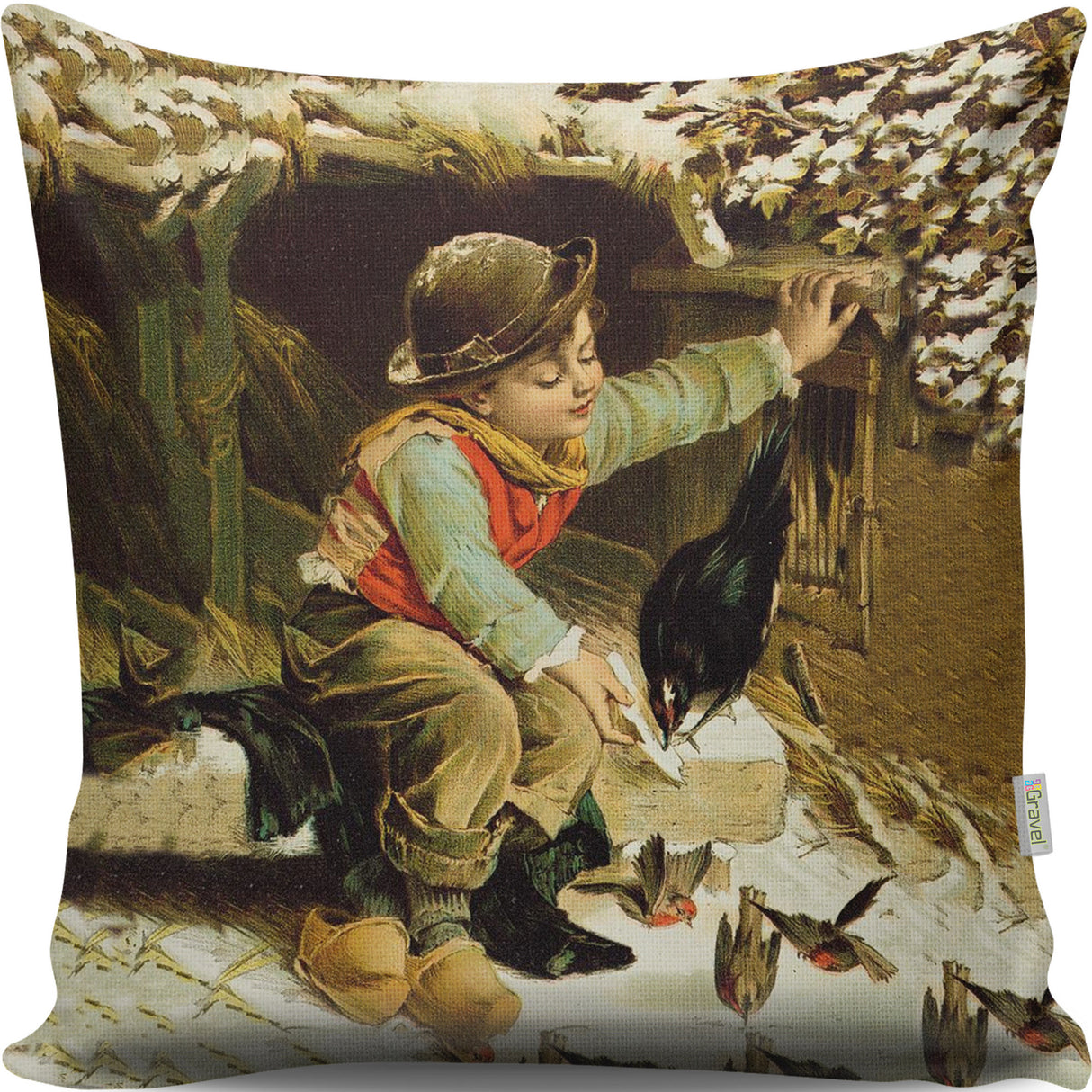 Pernă decorativă A13056, Multicolor, 43x43 cm