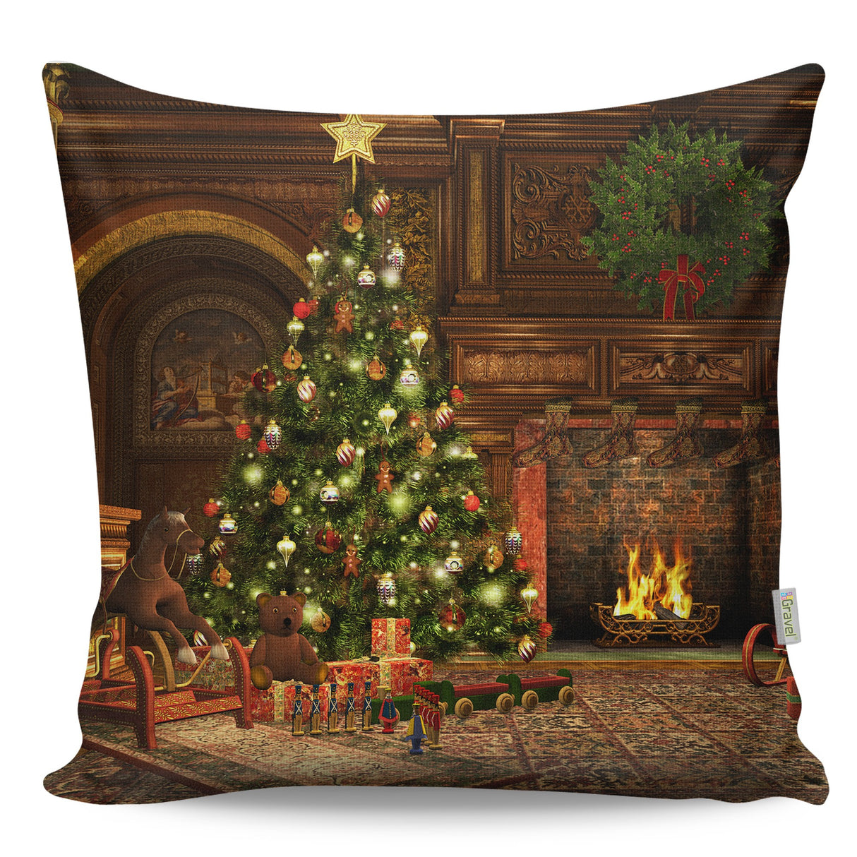 Pernă decorativă A12941, Multicolor, 43x43 cm