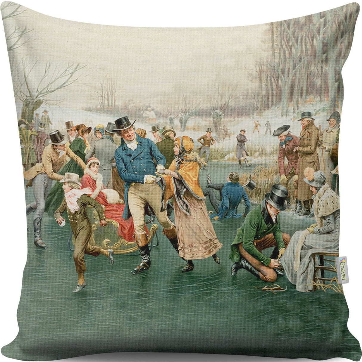 Pernă decorativă A13029, Multicolor, 43x43 cm