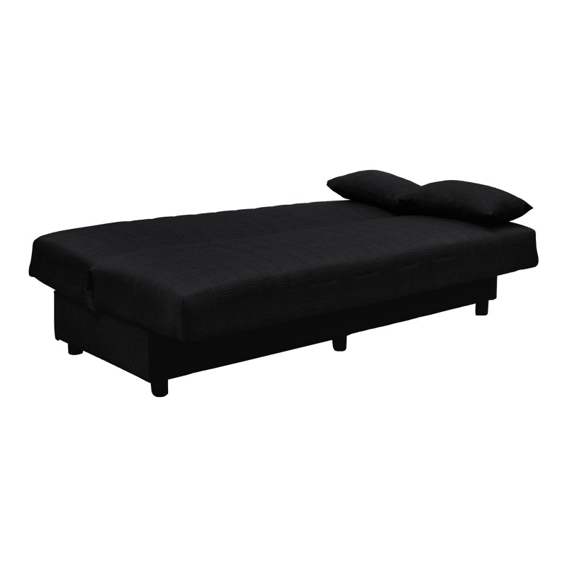 Canapea extensibilă Romina, 3 locuri, cu spațiu de depozitare, Stofă, Diverse culori, 180x75x85 cm - Antracit | SKU: 438-000001 | Canapea extensibilă Romina, 3 locuri, cu spațiu de depozitare, Stofă, 180x75x85 cm, varianta Antracit, produs pentru amenajarea locuinței, disponibil online în România la CasaMob