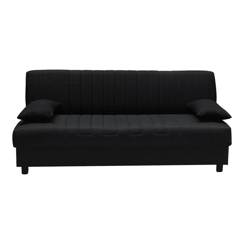 Canapea extensibilă Romina, 3 locuri, cu spațiu de depozitare, Stofă, Diverse culori, 180x75x85 cm - Antracit | SKU: 438-000001 | Canapea extensibilă Romina, 3 locuri, cu spațiu de depozitare, Stofă, 180x75x85 cm, varianta Antracit, produs pentru amenajarea locuinței, disponibil online în România la CasaMob
