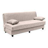 Canapea extensibilă Romina, 3 locuri, cu spațiu de depozitare, Stofă, Diverse culori, 180x75x85 cm - Bej | SKU: 438-000002 | Canapea extensibilă Romina, 3 locuri, cu spațiu de depozitare, Stofă, 180x75x85 cm, varianta Bej, produs pentru amenajarea locuinței, disponibil online în România la CasaMob