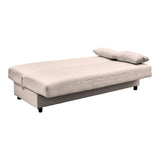 Canapea extensibilă Romina, 3 locuri, cu spațiu de depozitare, Stofă, Diverse culori, 180x75x85 cm - Bej | SKU: 438-000002 | Canapea extensibilă Romina, 3 locuri, cu spațiu de depozitare, Stofă, 180x75x85 cm, varianta Bej, produs pentru amenajarea locuinței, disponibil online în România la CasaMob