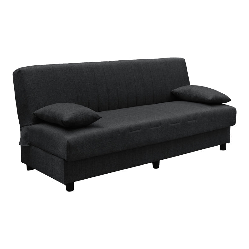 Canapea extensibilă Romina, 3 locuri, cu spațiu de depozitare, Stofă, Diverse culori, 180x75x85 cm - Gri | SKU: 438-000003 | Canapea extensibilă Romina, 3 locuri, cu spațiu de depozitare, Stofă, 180x75x85 cm, varianta Gri, produs pentru amenajarea locuinței, disponibil online în România la CasaMob