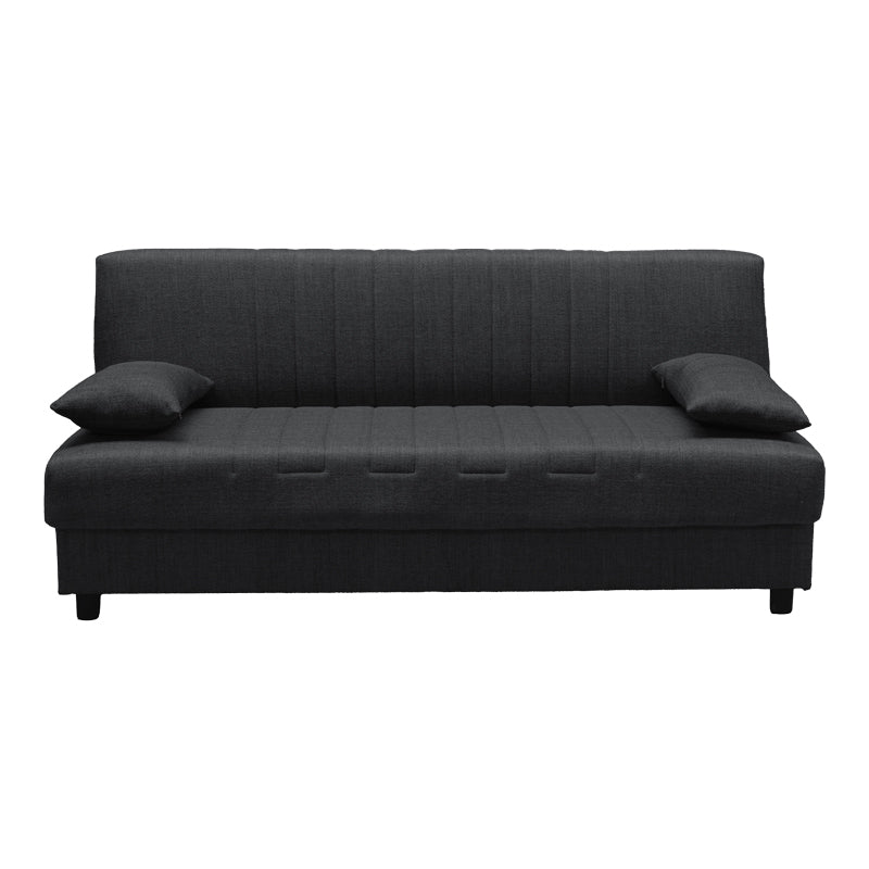Canapea extensibilă Romina, 3 locuri, cu spațiu de depozitare, Stofă, Diverse culori, 180x75x85 cm - Gri | SKU: 438-000003 | Canapea extensibilă Romina, 3 locuri, cu spațiu de depozitare, Stofă, 180x75x85 cm, varianta Gri, produs pentru amenajarea locuinței, disponibil online în România la CasaMob