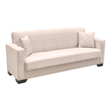 Canapea extensibilă Vox, 3 locuri, cu spațiu de depozitare, Stofă, Diverse culori, 210x84x83 cm - Bej | SKU: 438-000005 | Canapea extensibilă Vox, 3 locuri, cu spațiu de depozitare, Stofă, 210x84x83 cm, varianta Bej, produs pentru amenajarea locuinței, disponibil online în România la CasaMob