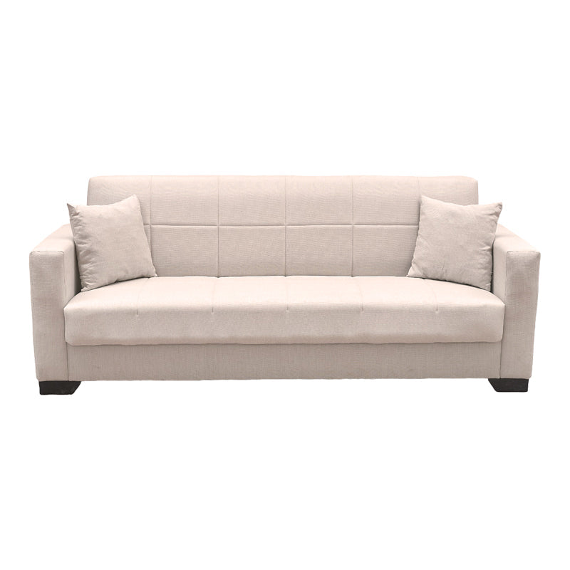 Canapea extensibilă Vox, 3 locuri, cu spațiu de depozitare, Stofă, Diverse culori, 210x84x83 cm - Bej | SKU: 438-000005 | Canapea extensibilă Vox, 3 locuri, cu spațiu de depozitare, Stofă, 210x84x83 cm, varianta Bej, produs pentru amenajarea locuinței, disponibil online în România la CasaMob