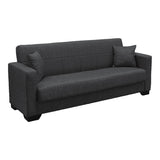 Canapea extensibilă Vox, 3 locuri, cu spațiu de depozitare, Stofă, Diverse culori, 210x84x83 cm - Gri | SKU: 438-000006 | Canapea extensibilă Vox, 3 locuri, cu spațiu de depozitare, Stofă, 210x84x83 cm, varianta Gri, produs pentru amenajarea locuinței, disponibil online în România la CasaMob