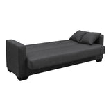 Canapea extensibilă Vox, 3 locuri, cu spațiu de depozitare, Stofă, Diverse culori, 210x84x83 cm - Gri | SKU: 438-000006 | Canapea extensibilă Vox, 3 locuri, cu spațiu de depozitare, Stofă, 210x84x83 cm, varianta Gri, produs pentru amenajarea locuinței, disponibil online în România la CasaMob