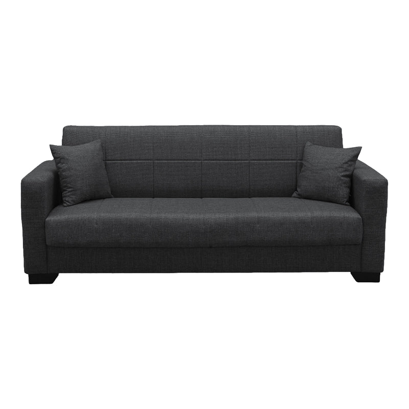 Canapea extensibilă Vox, 3 locuri, cu spațiu de depozitare, Stofă, Diverse culori, 210x84x83 cm - Gri | SKU: 438-000006 | Canapea extensibilă Vox, 3 locuri, cu spațiu de depozitare, Stofă, 210x84x83 cm, varianta Gri, produs pentru amenajarea locuinței, disponibil online în România la CasaMob