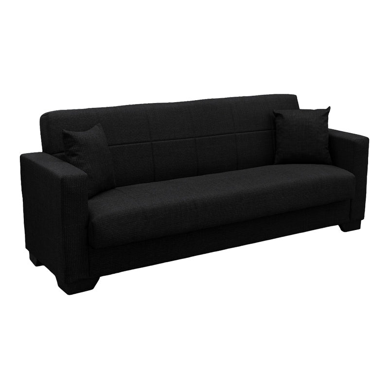 Canapea extensibilă Vox, 3 locuri, cu spațiu de depozitare, Stofă, Diverse culori, 210x84x83 cm - Antracit | SKU: 438-000007 | Canapea extensibilă Vox, 3 locuri, cu spațiu de depozitare, Stofă, 210x84x83 cm, varianta Antracit, produs pentru amenajarea locuinței, disponibil online în România la CasaMob