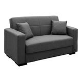 Canapea extensibilă Vox, 2 locuri, cu spațiu de depozitare, Stofă, Diverse culori, 150x84x83 cm - Gri | SKU: 438-000010 | Canapea extensibilă Vox, 2 locuri, cu spațiu de depozitare, Stofă, 150x84x83 cm, varianta Gri, produs pentru amenajarea locuinței, disponibil online în România la CasaMob