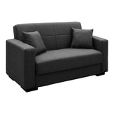 Canapea extensibilă Vox, 2 locuri, cu spațiu de depozitare, Stofă, Diverse culori, 150x84x83 cm - Antracit | SKU: 438-000011 | Canapea extensibilă Vox, 2 locuri, cu spațiu de depozitare, Stofă, 150x84x83 cm, varianta Antracit, produs pentru amenajarea locuinței, disponibil online în România la CasaMob