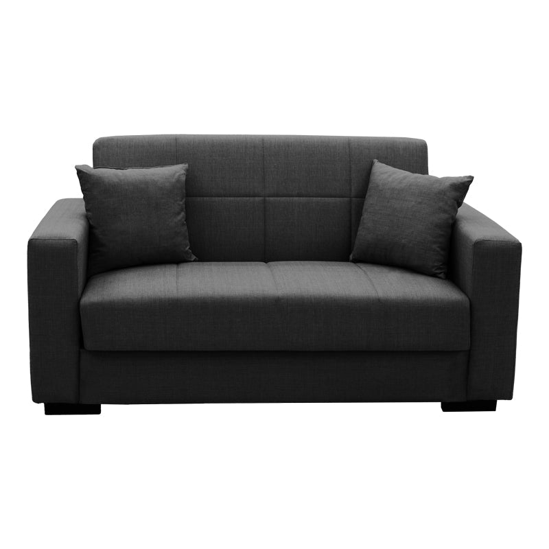 Canapea extensibilă Vox, 2 locuri, cu spațiu de depozitare, Stofă, Diverse culori, 150x84x83 cm - Antracit | SKU: 438-000011 | Canapea extensibilă Vox, 2 locuri, cu spațiu de depozitare, Stofă, 150x84x83 cm, varianta Antracit, produs pentru amenajarea locuinței, disponibil online în România la CasaMob
