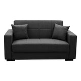 Canapea extensibilă Vox, 2 locuri, cu spațiu de depozitare, Stofă, Diverse culori, 150x84x83 cm - Antracit | SKU: 438-000011 | Canapea extensibilă Vox, 2 locuri, cu spațiu de depozitare, Stofă, 150x84x83 cm, varianta Antracit, produs pentru amenajarea locuinței, disponibil online în România la CasaMob