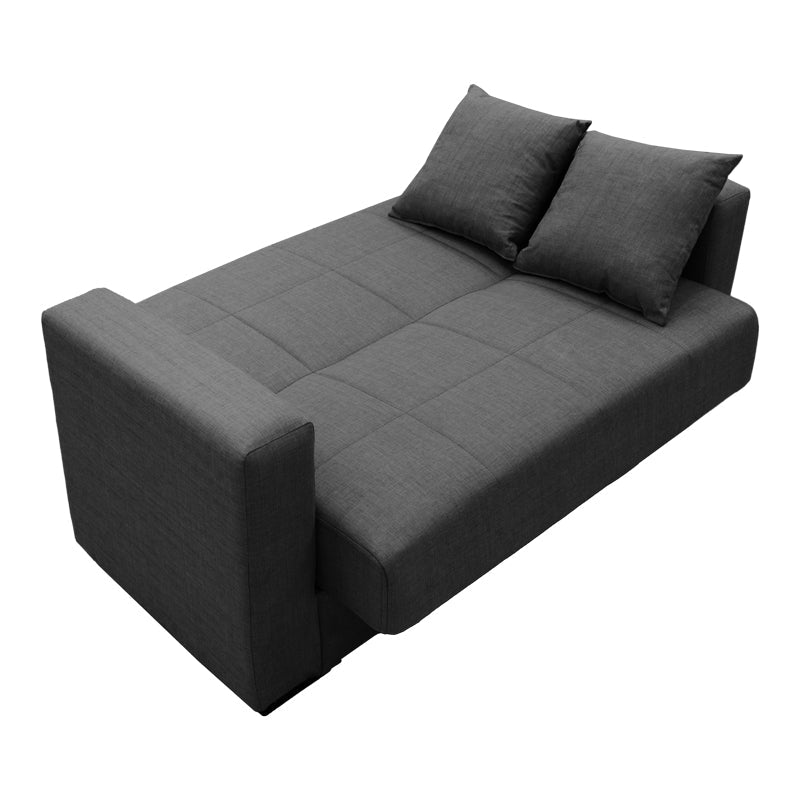 Canapea extensibilă Vox, 2 locuri, cu spațiu de depozitare, Stofă, Diverse culori, 150x84x83 cm - Antracit | SKU: 438-000011 | Canapea extensibilă Vox, 2 locuri, cu spațiu de depozitare, Stofă, 150x84x83 cm, varianta Antracit, produs pentru amenajarea locuinței, disponibil online în România la CasaMob