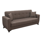Canapea extensibilă Modesto, 3 locuri, cu spațiu de depozitare, Stofă, Diverse culori, 215x84x83 cm - Maro | SKU: 438-000016 | Canapea extensibilă Modesto, 3 locuri, cu spațiu de depozitare, Stofă, 215x84x83 cm, varianta Maro, produs pentru amenajarea locuinței, disponibil online în România la CasaMob