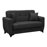 Canapea extensibilă Modesto, 2 locuri, cu spațiu de depozitare, Stofă, Diverse culori, 155x84x83 cm - Gri | SKU: 438-000018 | Canapea extensibilă Modesto, 2 locuri, cu spațiu de depozitare, Stofă, 155x84x83 cm, varianta Gri, produs pentru amenajarea locuinței, disponibil online în România la CasaMob