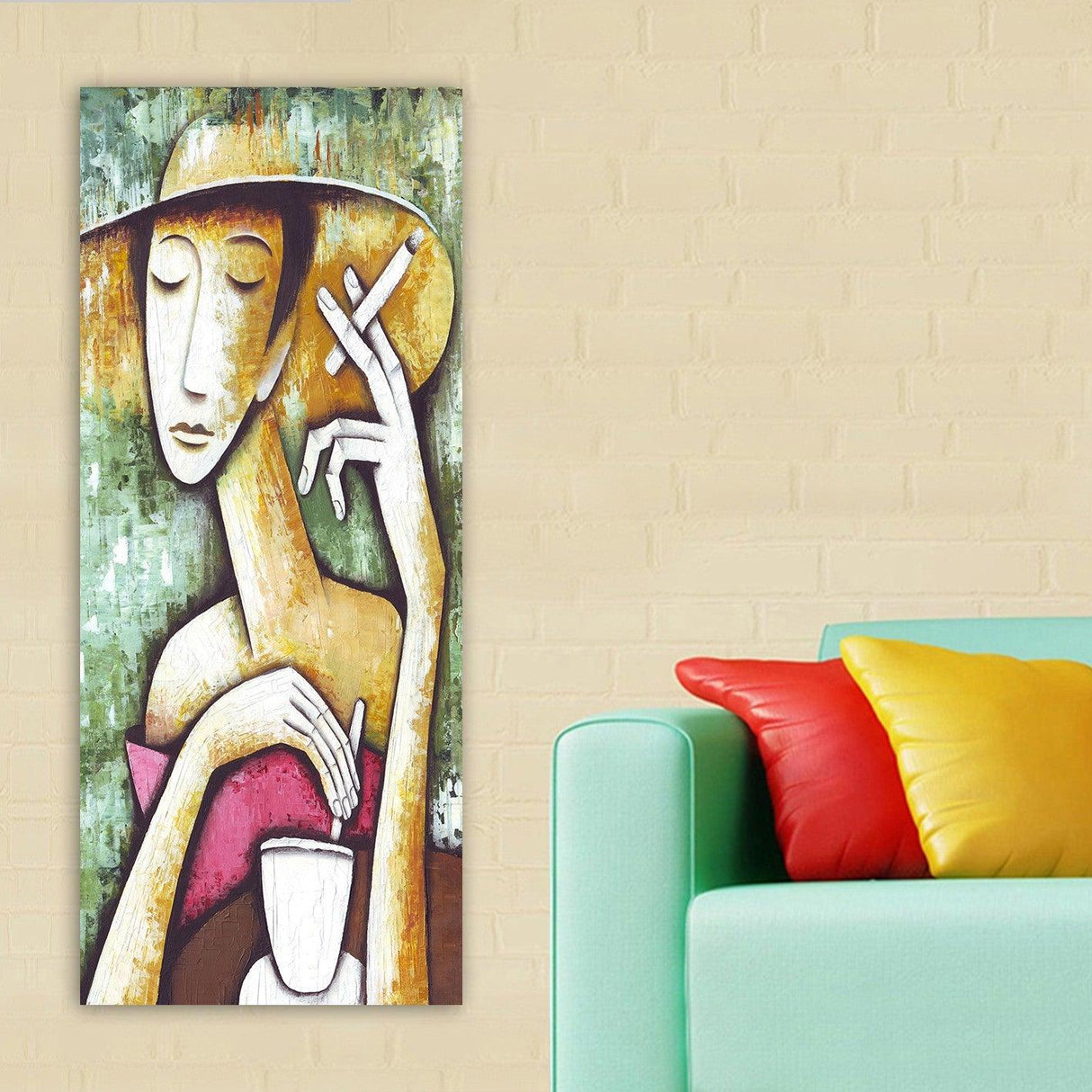 Tablou Canvas DKY21398524_50120, Multicolor, 120x50 cm