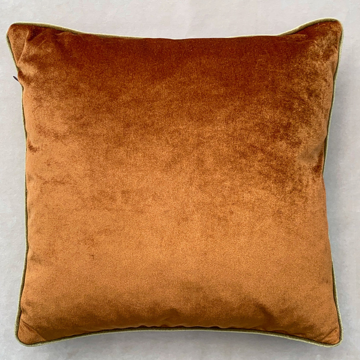 Pernă decorativă Copper Velvet Pillow With İnsert, Copper - Verde, 43x43 cm