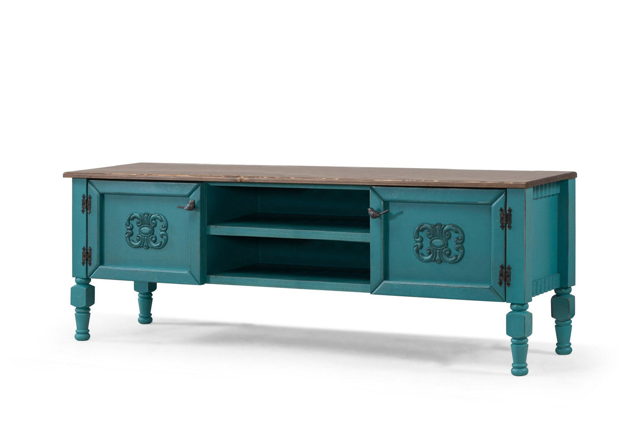 Comodă TV Ada TV, Diverse culori, 150x50x40 cm - Turcoaz | SKU: 472PHL1102 | Comodă TV Ada TV, 150x50x40 cm, varianta Turcoaz, produs pentru amenajarea locuinței, disponibil online în România la CasaMob