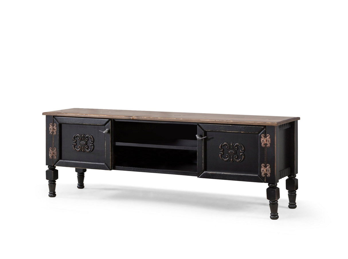 Comodă TV Ada TV, Diverse culori, 150x50x40 cm - Negru | SKU: 472PHL1103 | Comodă TV Ada TV, 150x50x40 cm, varianta Negru, produs pentru amenajarea locuinței, disponibil online în România la CasaMob