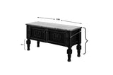 Comodă TV Ada TV Mini, Negru, 100x30x45 cm