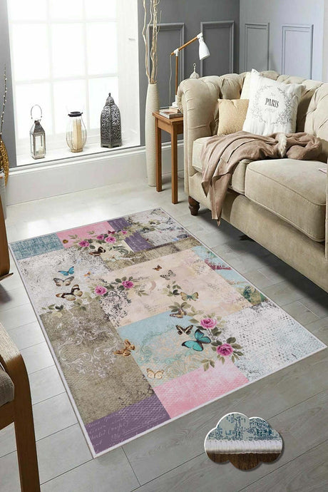 Covor de living / dormitor HMNT674, Multicolor