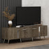 Nuc - Argintiu | SKU: 475OLV1141 | Comodă TV Detas, 150x35x48 cm, varianta Nuc - Argintiu, produs pentru amenajarea locuinței, disponibil online în România la CasaMob