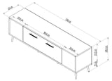 Comodă TV Detas, Diverse culori, 150x35x48 cm - Nuc - Argintiu | SKU: 475OLV1141 | Comodă TV Detas, 150x35x48 cm, varianta Nuc - Argintiu, produs pentru amenajarea locuinței, disponibil online în România la CasaMob