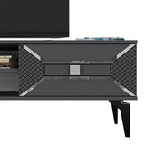 Comodă TV Yumedi, Diverse culori, 150x30x50 cm - Antracit - Argintiu | SKU: 475OLV1157 | Comodă TV Yumedi, 150x30x50 cm, varianta Antracit - Argintiu, produs pentru amenajarea locuinței, disponibil online în România la CasaMob