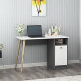 Birou Cannas, Diverse culori, 110x50x74 cm - Alb - Antracit | SKU: 475OLV1211 | Birou Cannas, 110x50x74 cm, varianta Alb - Antracit, produs pentru amenajarea locuinței, disponibil online în România la CasaMob