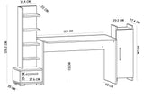 Birou Dawn, Diverse culori, 120x60x72 cm - Nuc - Alb - Antracit | SKU: 475OLV1214 | Birou Dawn, 120x60x72 cm, varianta Nuc - Alb - Antracit, produs pentru amenajarea locuinței, disponibil online în România la CasaMob