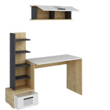 Birou Dawn, Diverse culori, 120x60x72 cm - Stejar safir - Alb - Antracit | SKU: 475OLV1215 | Birou Dawn, 120x60x72 cm, varianta Stejar safir - Alb - Antracit, produs pentru amenajarea locuinței, disponibil online în România la CasaMob