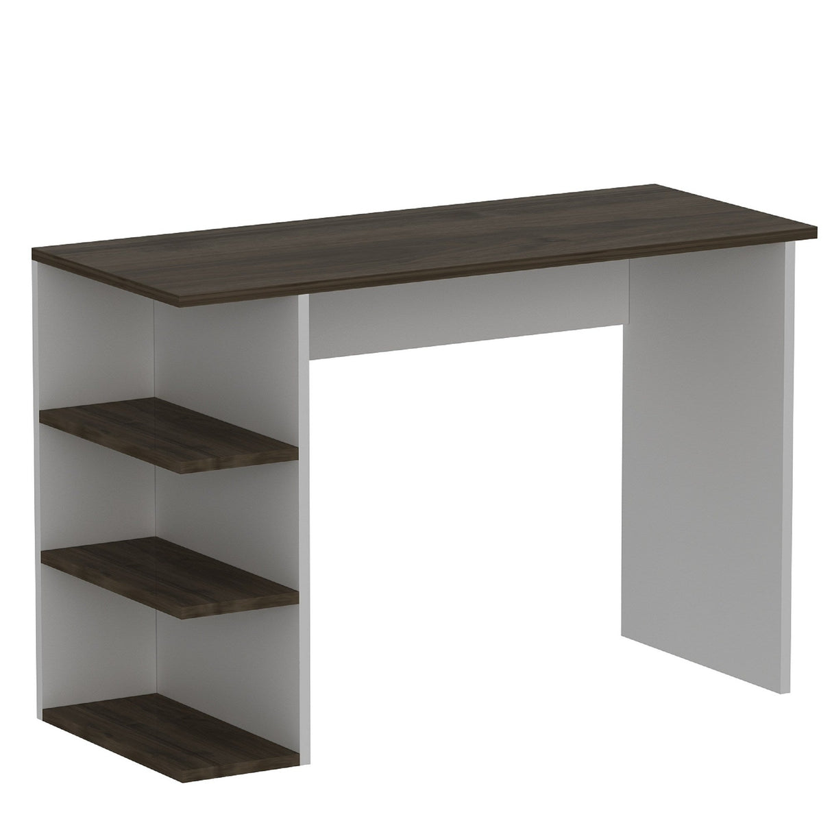 Birou Dora, Diverse culori, 110x45x72 cm - Nuc - Alb | SKU: 475OLV1226 | Birou Dora, 110x45x72 cm, varianta Nuc - Alb, produs pentru amenajarea locuinței, disponibil online în România la CasaMob
