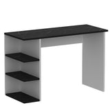Birou Dora Marble, White, Negru - Alb, 110x45x72 cm